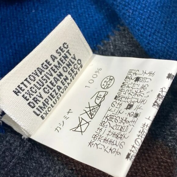 HERMES apparel Tricolor color hat Knit hat Cashmere gray main image 6